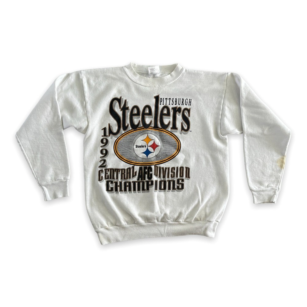 Pittsburgh Steelers Men's Vintage 1992 Division Champions Sweatshirt White Large